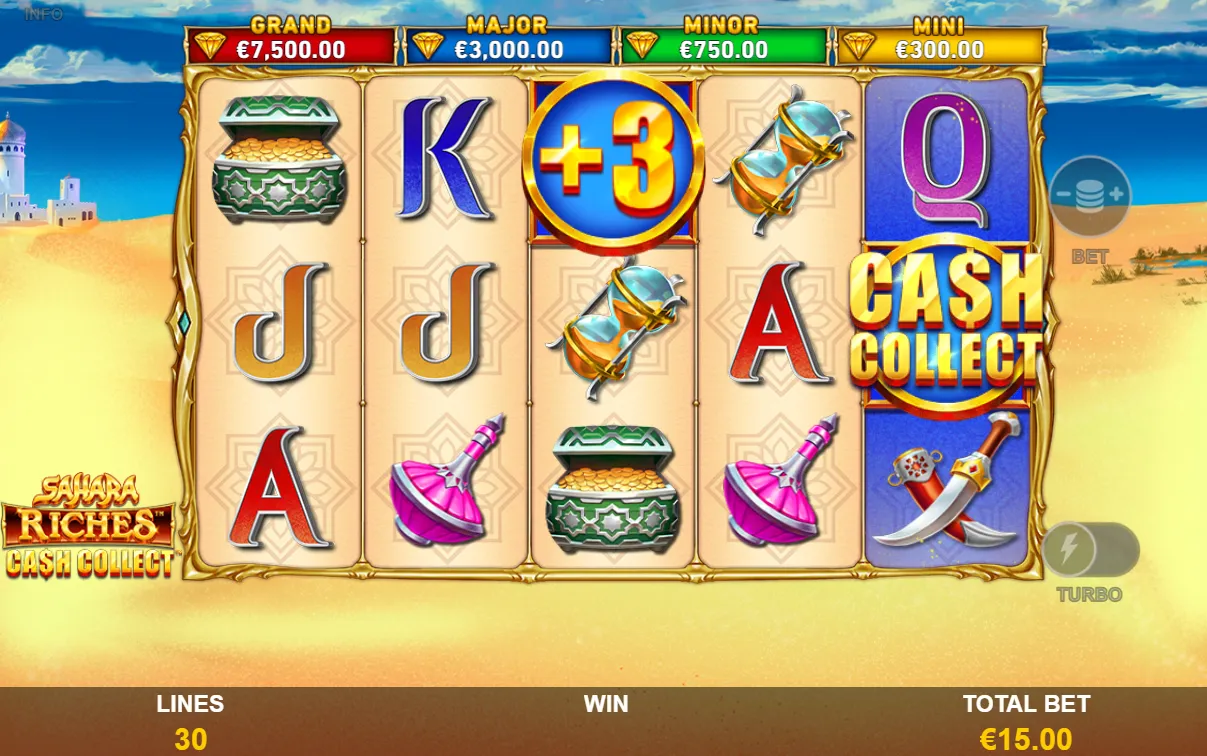 Sahara Riches Cash Collect Slot