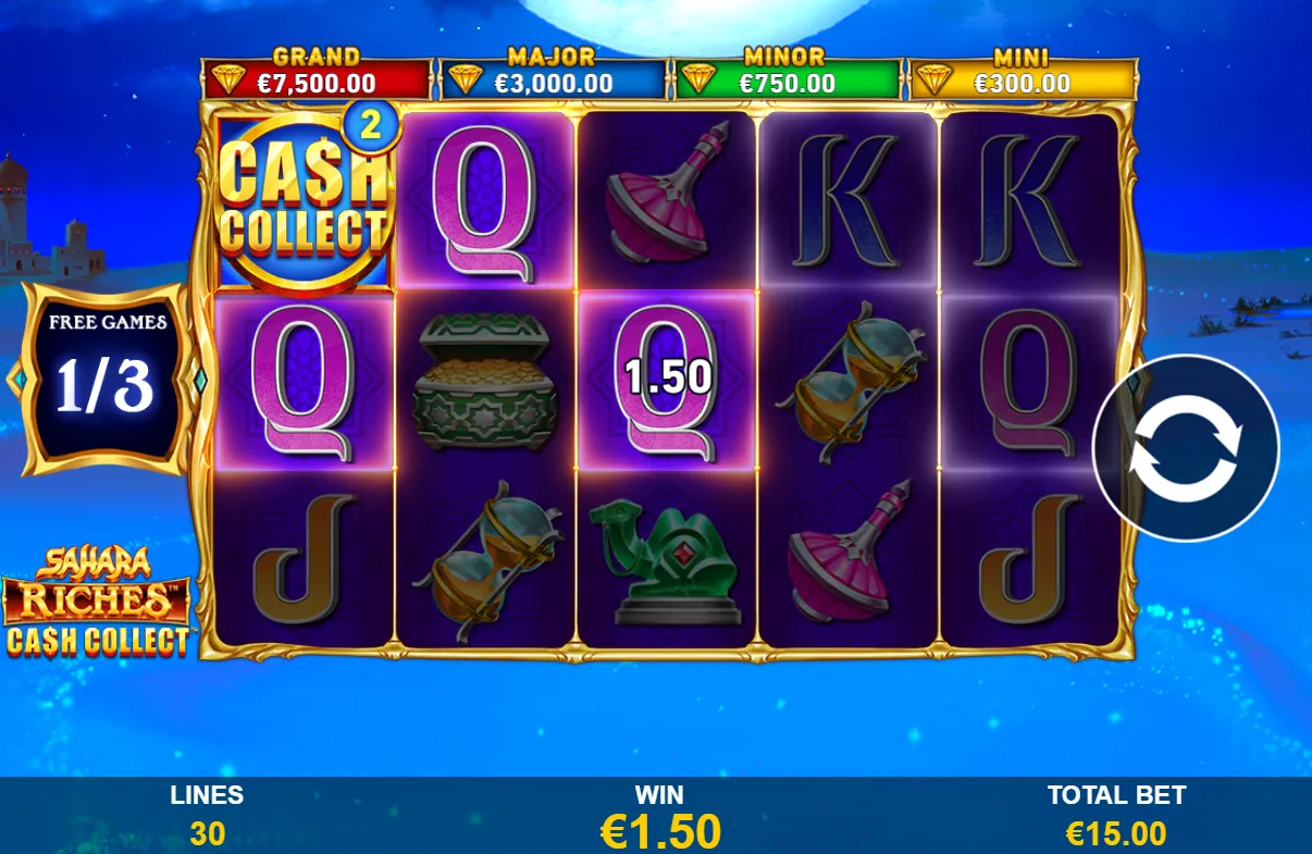 Sahara Riches Cash Collect demo